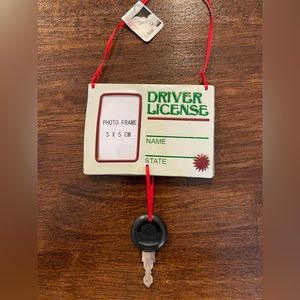 New with tags Driver’s License fun keep dake  ornament